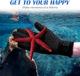 AUAUY 3mm Neoprene Wetsuit Gloves with Adjustable Wrist Strap - Anti-Slip view 6