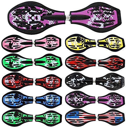 Waveboard Original Funtomia mit ABEC9 Kugellager inkl. Tasche - Bis 120kg - (Verschiedene Farbdesigns)