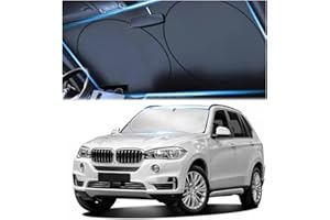 AUTOPECT Windshield Sun Shade, Reflective Sunshade for Car Windshield with Mirror Cut-Out, Blocks 99% UV Rays & Keeps Vehicle Cool, Fits Cars, Trucks, SUVs & Vans, Fade-Resistant, (Medium)