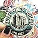 Jasion Stickers 55-Pcs PVC Decals of Vintage Travel & Hotel Waterproof Anti-Sunlight DIY Ideals for Water Bottles Motorbikes Cars Portable Luggages Phone Ipad Laptops