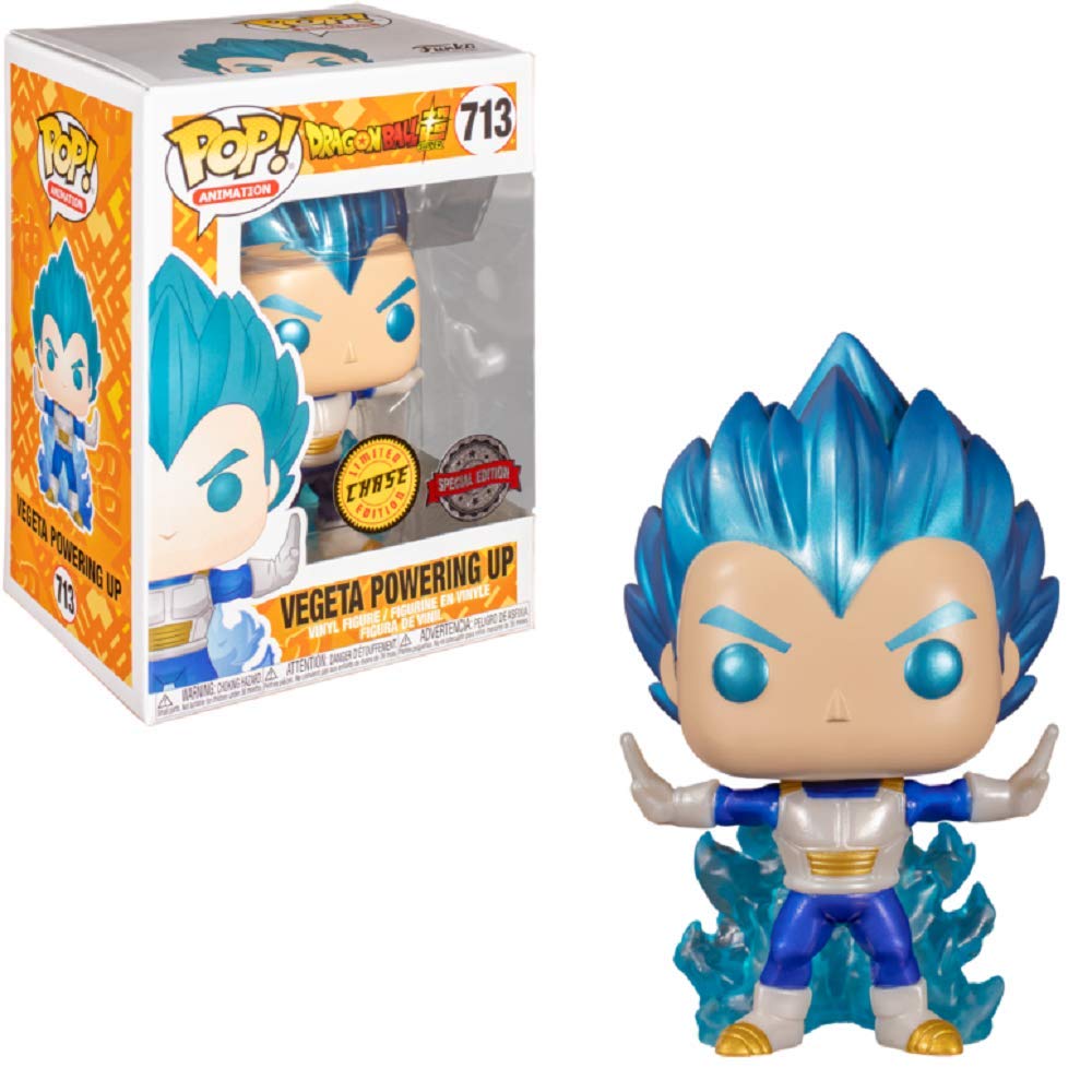 Funko 43815 Pop! Animation: Dragon Ball Super - Vegeta Powering Up (Metallic Chase Exclusive) #713