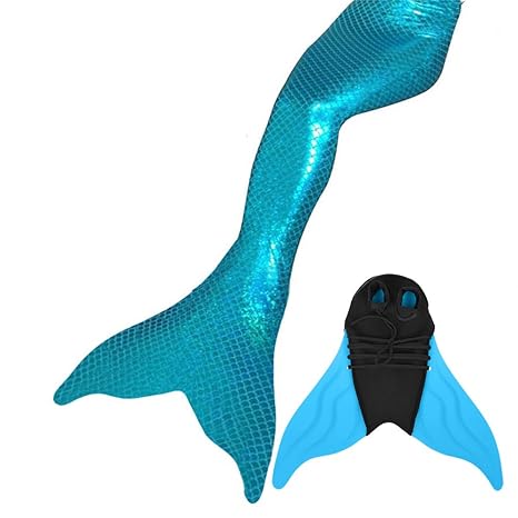 Xyfushi Neu Kinder Mädchen Erwachsene Damen Bademode Meerjungfrau Schwanz mit Monoflosse