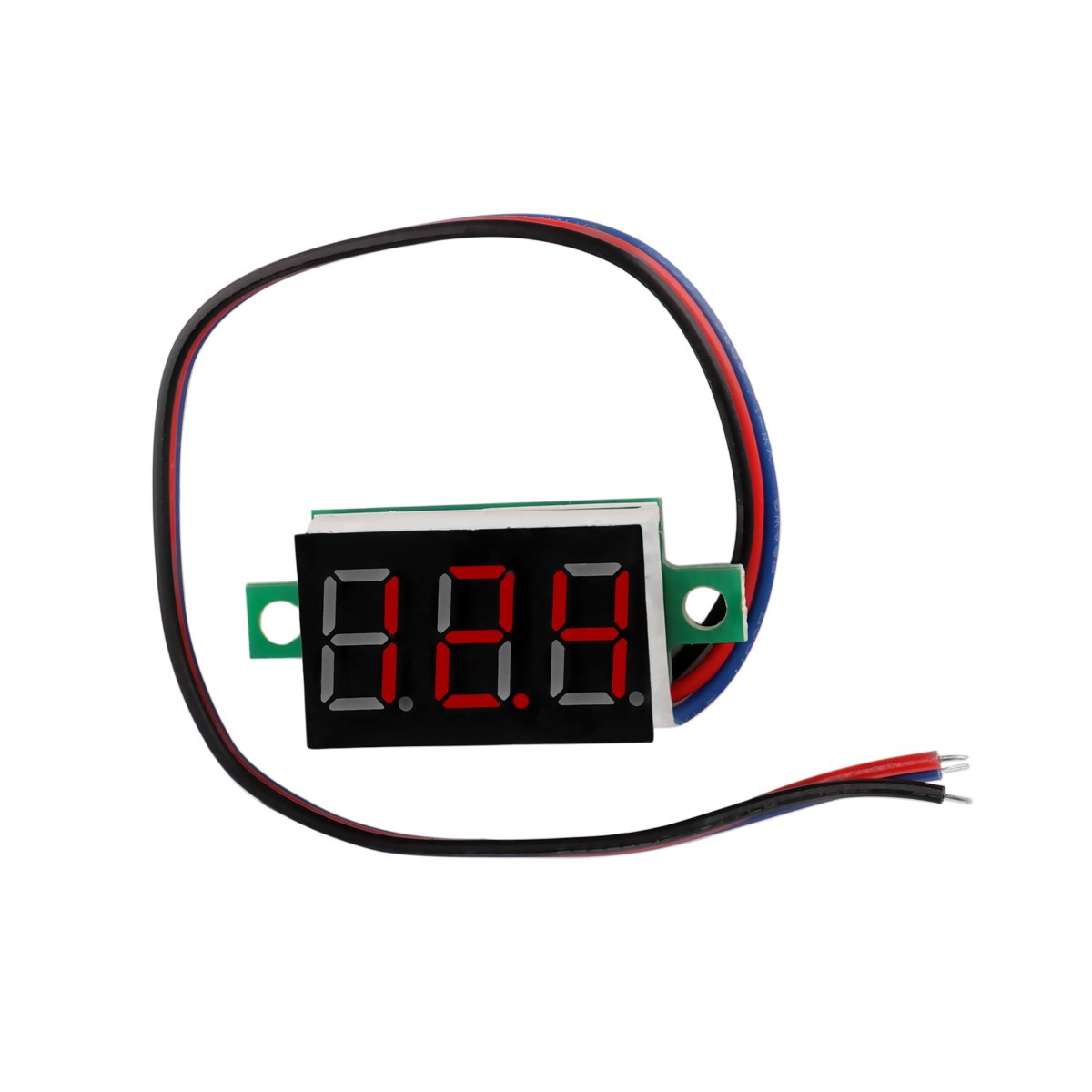 tioodre voltímetro amperímetro módulo con pantalla LED de 3 hilos DC 0 - 100 V Mini Car Digital voltímetro detector 0.36 - Dc 0 - 100 V: Amazon.es: ...