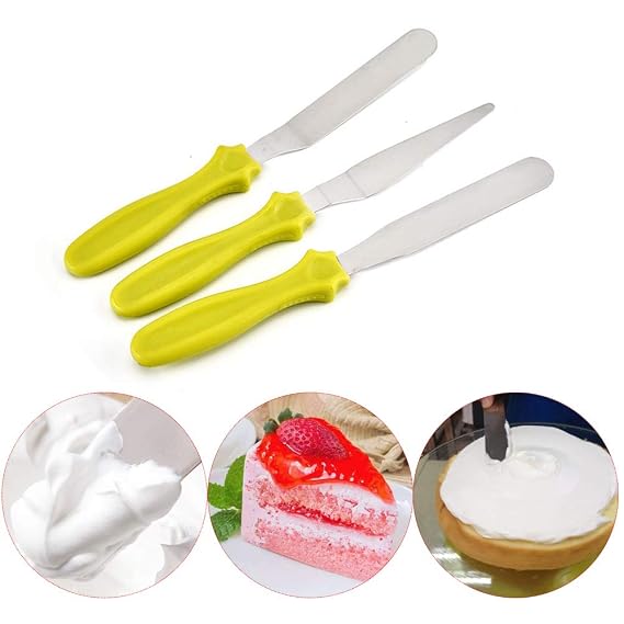 Spatule Glaçage Inclinée Acier Inoxydable 304 - Ustensile Pâtisserie Pro | Poignée Antidérapante | Lave-Vaisselle Safe