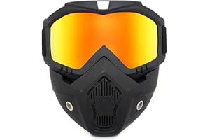 PPGAREGO Paintball Mask Anti-Fog | Airsoft Helmet and Full Face Tactical Mask | Ballistic Goggles for Men | For Skiing, Paintball, Shooting, Cycling, Fishing