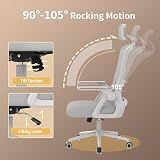 naspaluro Ergonomic Office Chair with Headrest, Mesh, Height Adjustable view 4