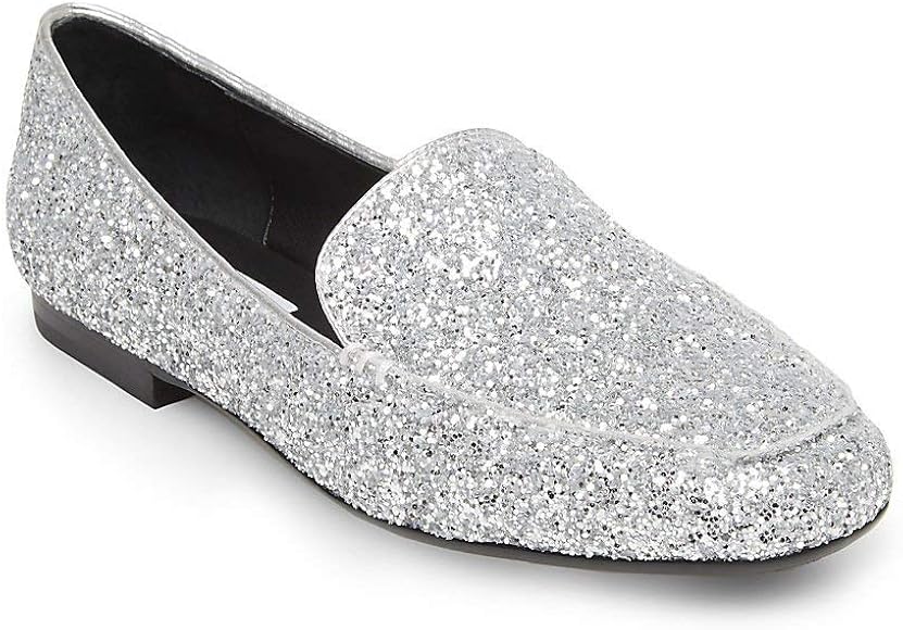 steve madden silver loafers