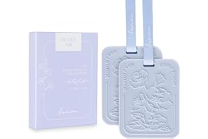 Aeviva Car Air Freshener, 2 Pack Ocean Air Scented Sachets for Closet and Drawer, Long-Lasting Home Fragrance Sachets, Car Mirror Hanging Air Freshener & Accessories