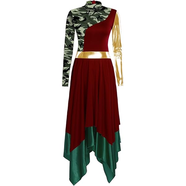 Long Sleeve Vestidos De Danza Cristiana Amazon Trajes De Danza