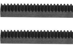 uxcell Steel Gear Rack, 2 Pcs 1Mod 500mm x 10mm x 10mm Total 3.3 ft Heavy Duty Straight Linear Spur Rack for Machines Automotive
