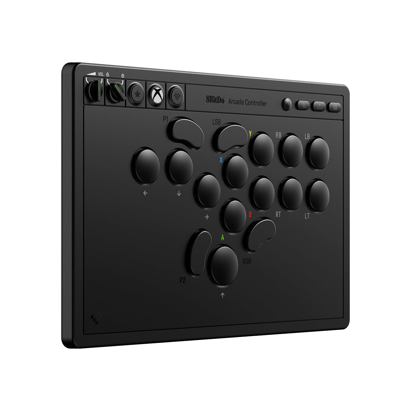 8BitDo All-Button Arcade Controller for Xbox Series X|S, Xbox One & PC, 2.4G Wireless, Low-profile Mechanical Switches, Programmable Buttons, Hot-swappable PCB, RGB Lighting - Officially Licensed