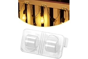 ISPNEAY Hooks for Outdoor String Lights Clear - 50 Pack Outdoor Light Clips with Large Waterproof UV-Resistant Adhesive Strips - Hooks for Outside Hanging Light Cable Cord Holders Organizer Heavy Duty