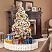 Zolee 2.36” Set of 24ct Christmas Balls Shatterproof Painting Tree Ornaments with Portable Gift Box (Silver & White)