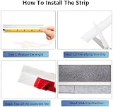 Zayejod 2M White Carpet Edge Strip Self Adhesive PVC Laminate Floor Threshold view 8