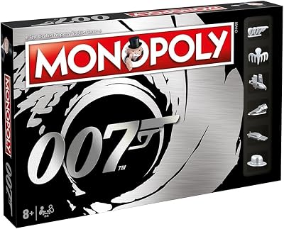 Winning Moves James Bond 007 Monopoly Board Game 2–6 Players Ages 8+