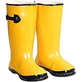 Custom Leathercraft Mens Rain-boots, Yellow, Size 11 US