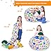 Stuffed Animal Storage Bean Bag - Kids Comfy Chair and Extra-Large Toy Organizer. Сover Only. Stuff, Zip and Sit. 38