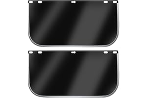 Plus tard Face Shield Replacement Lens 15.5''x8'' Face Shield Mask Compatible with Hobart 770580 Protective Face Shield Lens Transparent Shaded Visors Safety Shield Substitute(2 PCS)