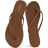 MOAILAOZI Flip Flops for Women With Memory Foam Insole Support,Soft Fabric Fits Comfortably Lightweight Slippers, Non-Slip Durable Beach Sandals Slip On Thong Cushion Flat Dressy