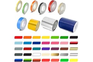 A&Z Roll Vinyl Pinstriping Pin Stripe DIY Self Adhesive Line Car Tape Decal Stickers Red 1/2 inch