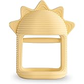 mushie Silicone Baby No-Drop Sun Teether Toy