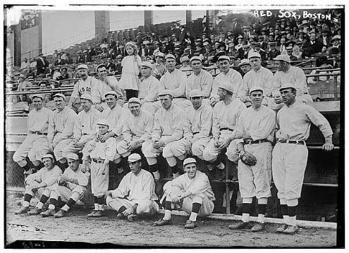 Photographs - HistoricalFindings Photo: Boston Red Sox Team Photo at 1912 World Series (Baseball),Uniforms