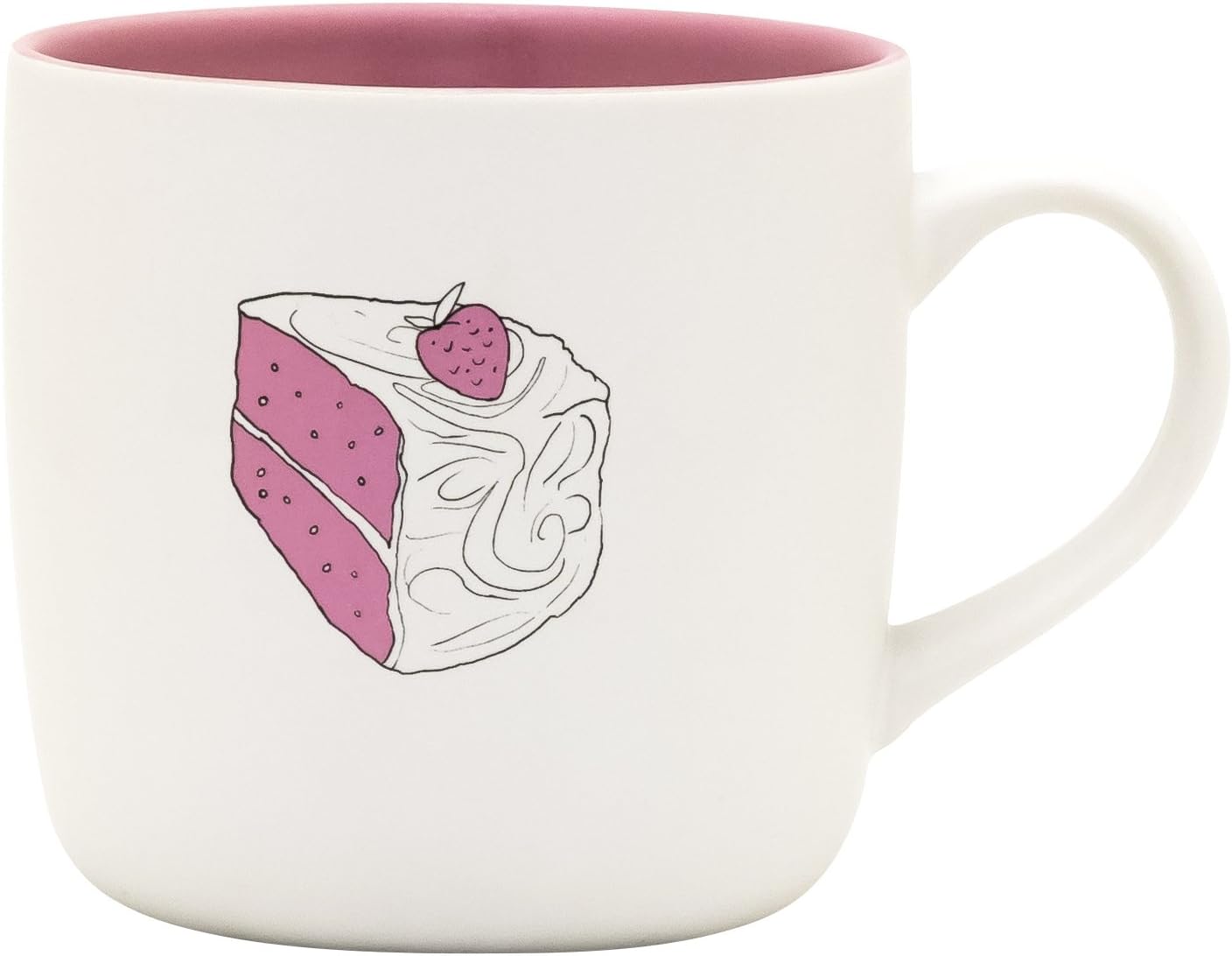 About Face Designs About Face Pink Champagne Cake Mug, 10 x 13 x 9.5 cm, Multi-Colour