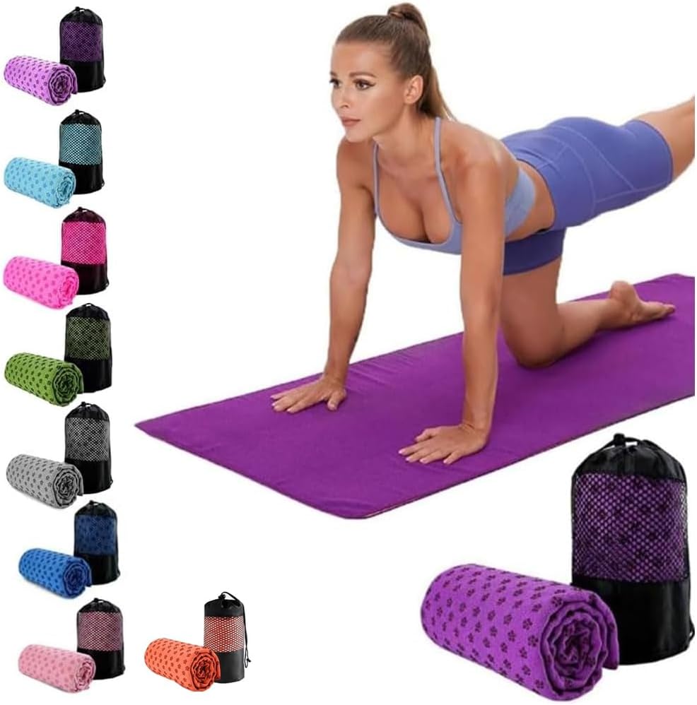 Oaygat Yoga Towel Non-Slip Sweat Absorbent Quick-Dry 183x63 cm