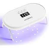LASONAS UV LED Nail Lamp for Gel Polish 24W UV Light 3 Timer Setting Fast Drying Curing Mini Portable Cure Lamp for Gel Stick