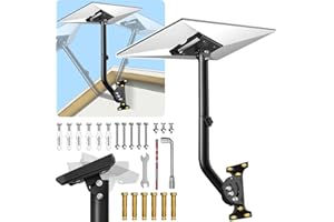 NOLONLY Starlink Gen 3 Mount, Adjustable Angle Starlink Mounting Kit with Pipe Adapter, Heavy Duty Starlink Roof Wall RV Car Mount Compatible with V3 Starlink Standard Dish, Accessories for Starlink