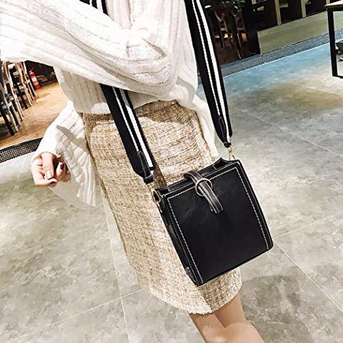 Hot!Women Summer Party Bags,Todaies Women Leather Shoulder Bag Messenger Satchel Tote Crossbody Bag Handbag (16cm(L)9cm(W)18cm(H), Black)