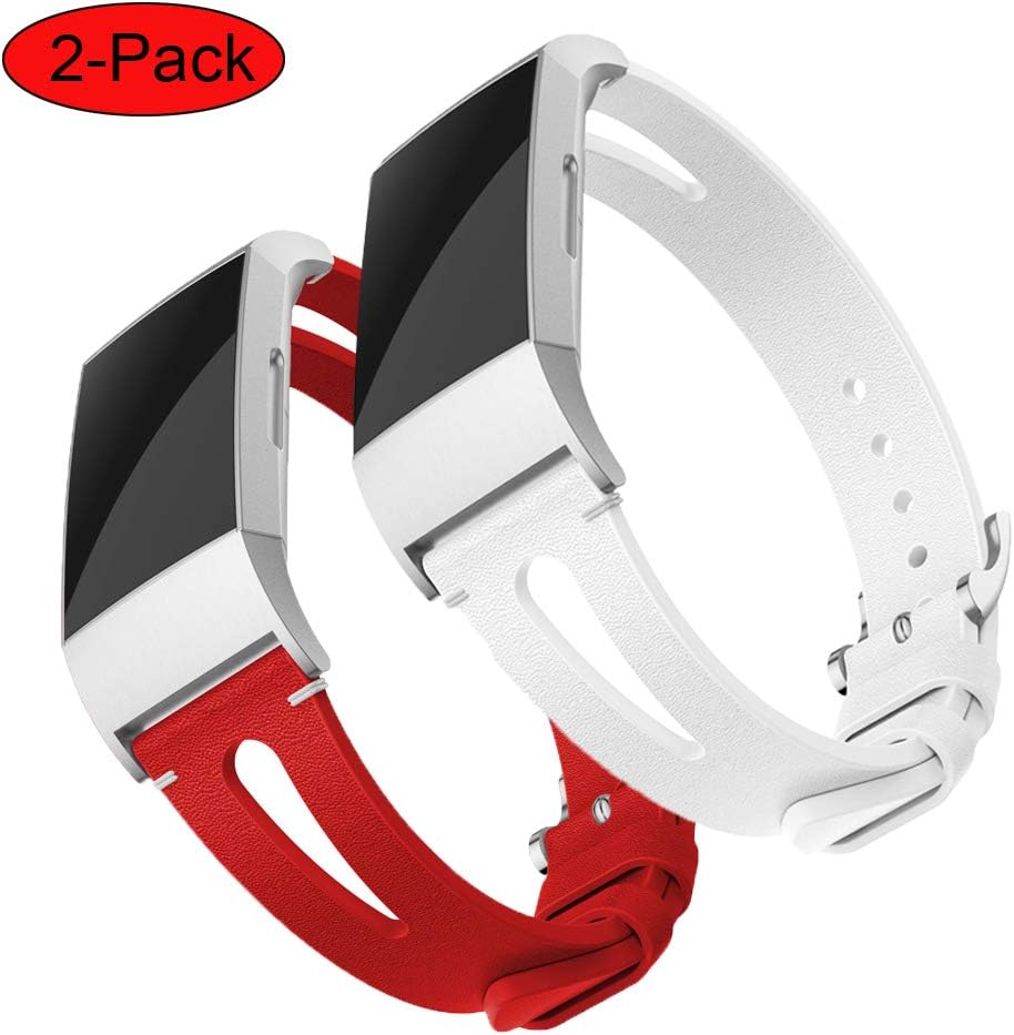 Yayuu Compatible for Fitbit Charge 3 Strap Band, Replacement Accessory Bracelet Silicone Sports Wristband for Fitbit Charge 3/Charge 3 SE Fitness Tracker Small Large