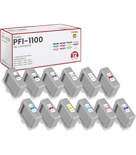 ク*ゲ様 新品・未使用⭐︎Canon PFI-1100 インクカートリッジセット Amazon.com: PFI-1100 Ink Tank Replacement for Canon PFI1100