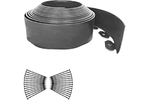 LIWZSZWIL Landscape Edging,33ft Flexible Garden Edging Border No Dig Garden Edging Kit with 30 Pcs Spikes,4 Inch Tall for Lawn,Garden Landscape Edging Border (Gray)