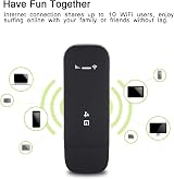 ciciglow 4G LTE USB WiFi Router 100Mbps Portable Mobile Hotspot Network Smart view 3