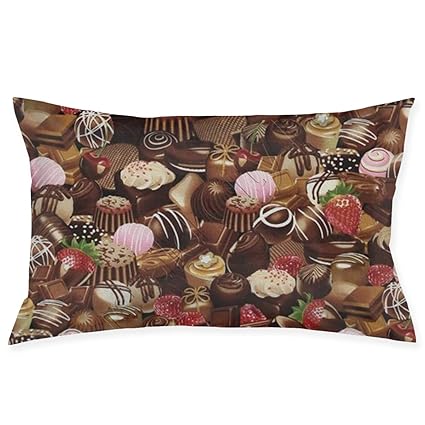 Amazon Com Skyisok Chocolate Pillowcases Decorative Pillow Covers