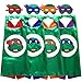 STARKMA Cartoon TMNT Costume 4 Thermal Pransfer Satin Cape with Felt Mask