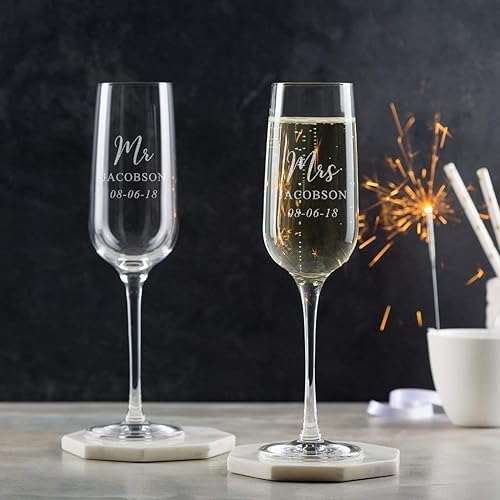 personalised mr and mrs glasses