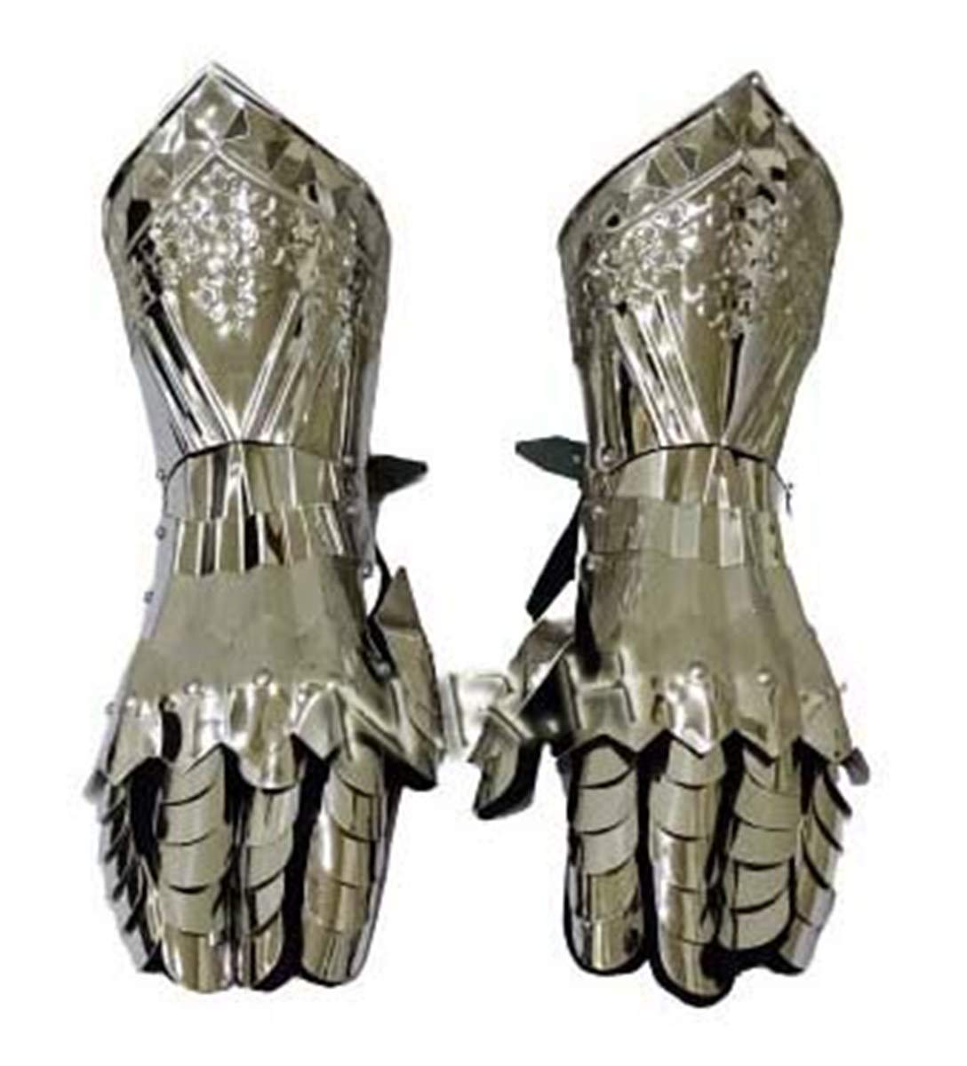 Nautical Replica Hub Medieval Stainless steel rust free knight gauntlet gloves Halloween Costume
