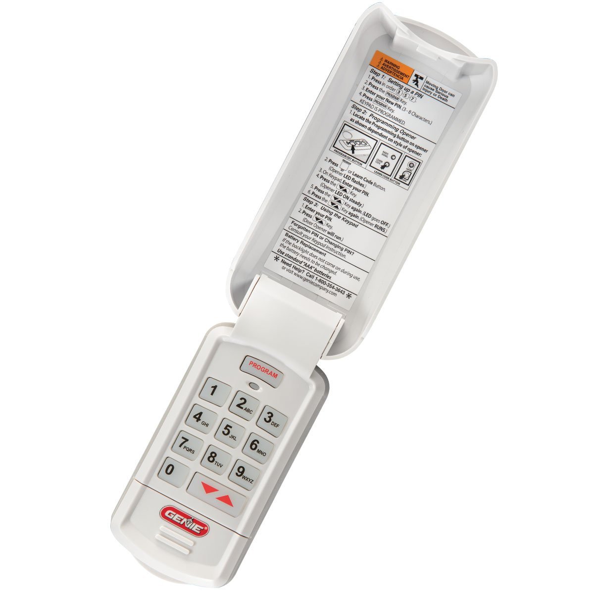 Genie Wireless Keyless Keypad, with Intellicode Security Technology, for Genie  Garage Door Openers, GK-R - Garage Door Remote Controls - Amazon.com