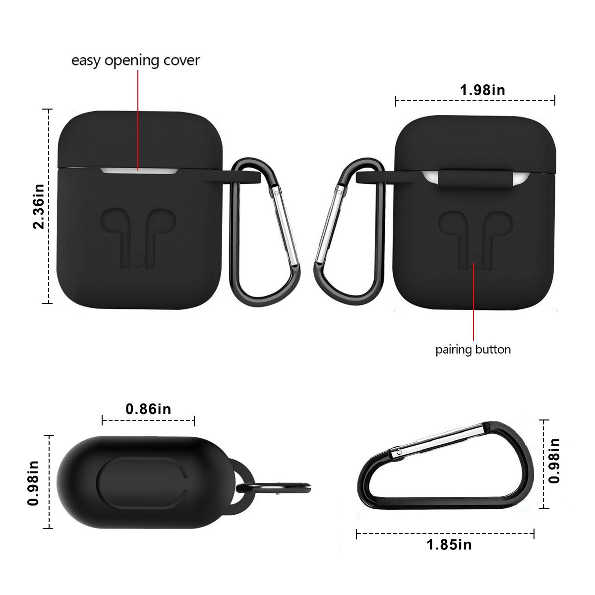 Accessori audio e video Set Accessori per Airpods 7 in 1 Custodia di  Ricarica per Custodia Protettiva in Silicone Dokpav Custodia Airpods  urban-earth.co.uk