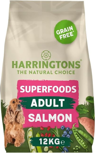 Harringtons Salmon & Veg Grain Free Dry Dog Food 12kg Complete