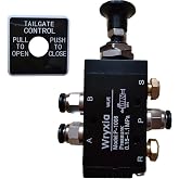 Wryxia Air Valve Push-Pull 4 Way 2 Position Manual Dump Truck Tailgate Valve BAV010