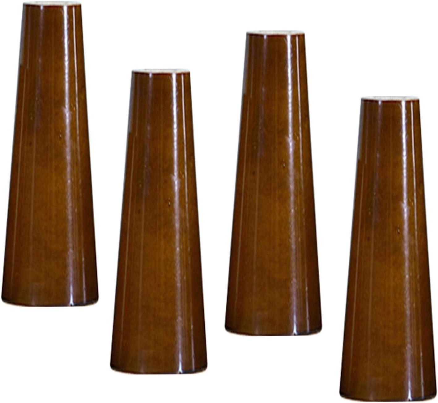 4X Solid Wood Kitchen Furniture Leg, Vertical Sofa Legs, Mid Century