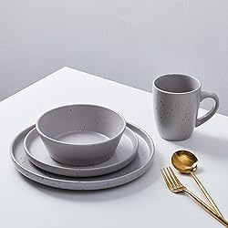 Stone Lain Jade Stoneware Dinnerware 16-Piece