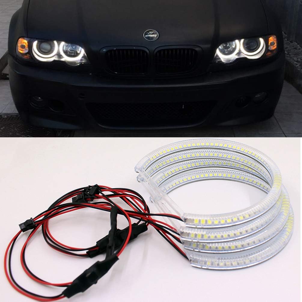 Paision LED Angel Eyes Halo Ring for BMW E36 E38 E39 E46 3 5 7 Series Xenon Headlight SMD Kit