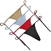 Zerolove 4 Pack Plus Size G-String, Women's Cotton Thong Sexy Tie-Side T Back Panty