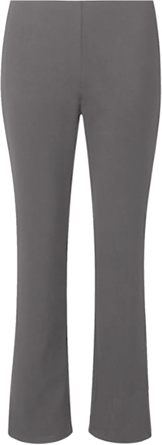 black bootleg pull on trousers