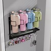 kkdom Magnetic Cup Storage Organizer Holder for Stanley 20/30/40 oz Tumbler,Kitchen Water Bottle Organizer,Strong Magnetic Rack for Fridge