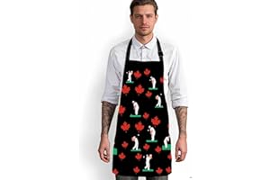 Cat Art Kitchen Adjustable Bib Apron, Chef Cooking Baking Restaurant Apron with 2 Pcs Pockets